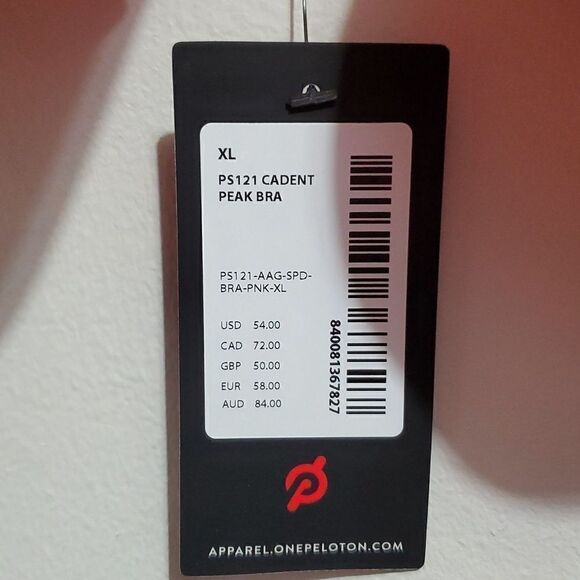 Sold Cadent Strappy Peak Sports Women's Sz XLarge Bra in Orange/Peach NWT - Picture 5 of 5